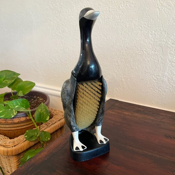 Vintage MCM 1950s Clothes Brush Gentleman's Vanity Duck Figure Grandpa Gift - Picture 3 of 10